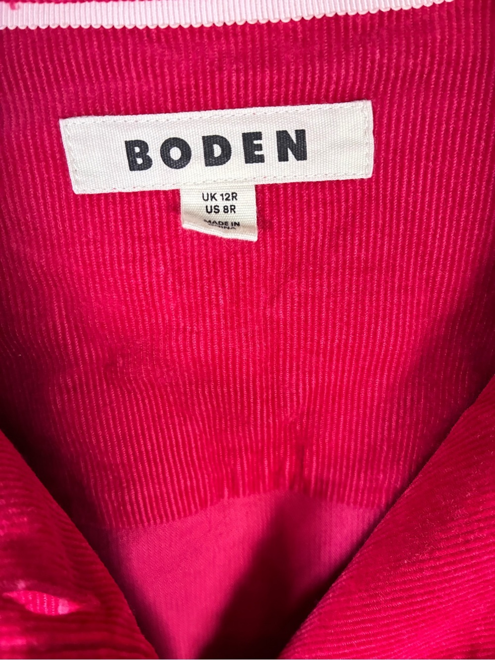 Boden Fora Cord Button Front Shirt Dress - Picture 5 of 14
